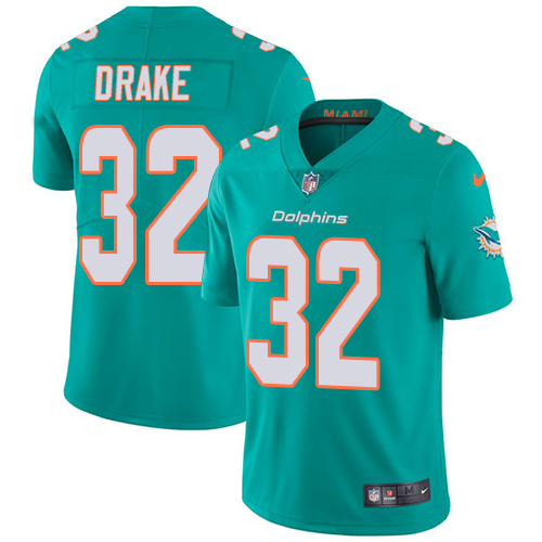 Nike Miami Dolphins #32 Kenyan Drake Aqua Green Team Color Men Stitched NFL Vapor Untouchable Limited Jersey